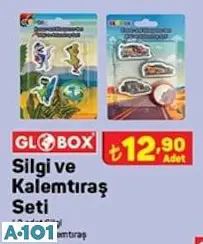 GLOBOX SİLGİ VE KALEMTIRAŞ SETİ GLOBOX SİLGİ VE KALEMTIRAŞ SETİ